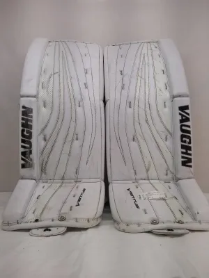 Used Vaughn Ventus SLR PRO Size 30"   2 White Hockey Goalie Goalie Leg Pads