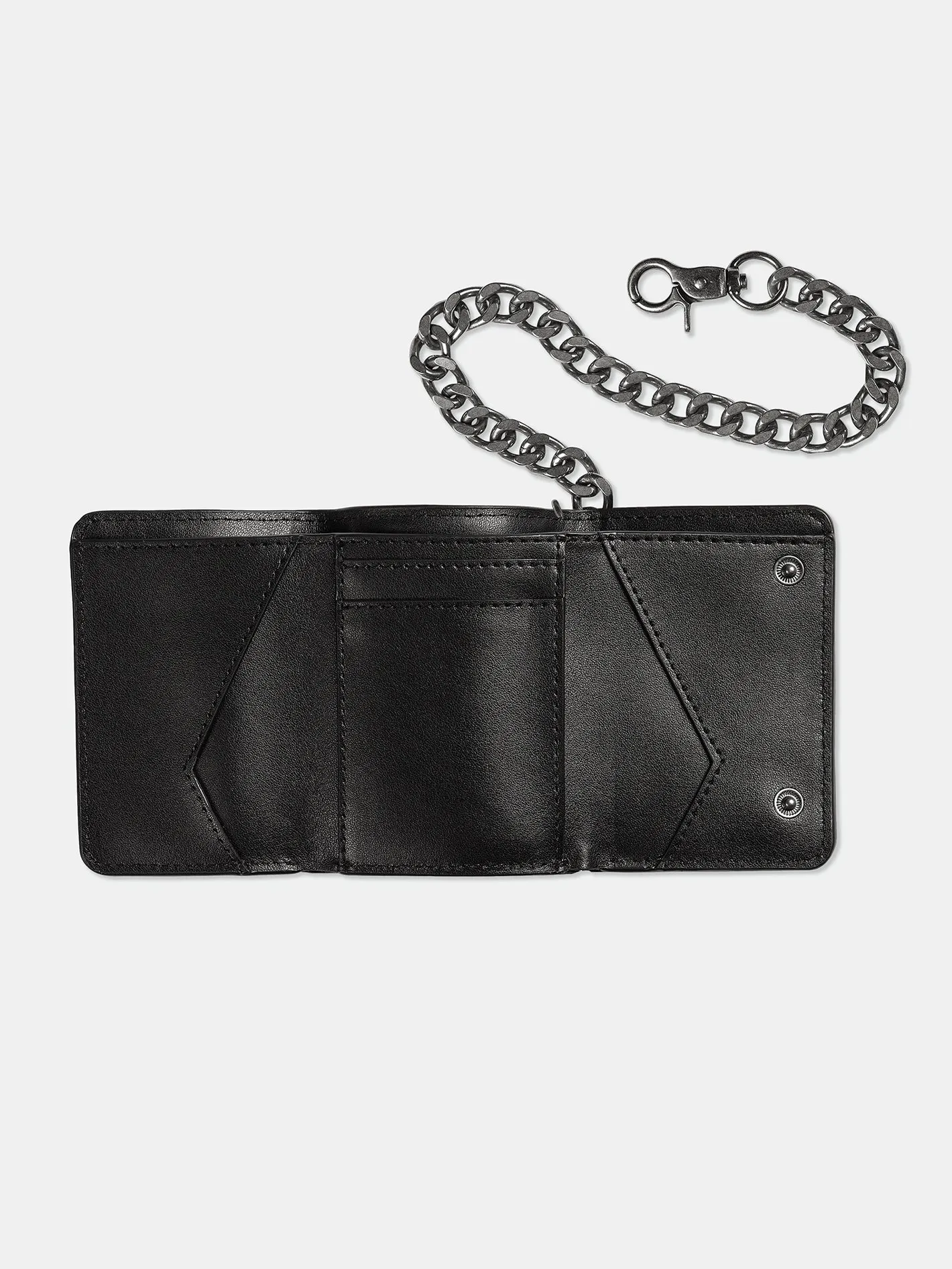 V Ent Leather Wallet - BLACK