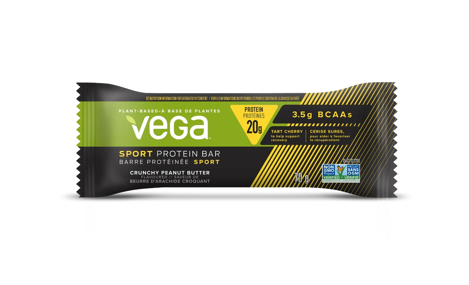 Vega Sport Protein Bar 70 g - Crunchy Peanut Butter (Single Bar)