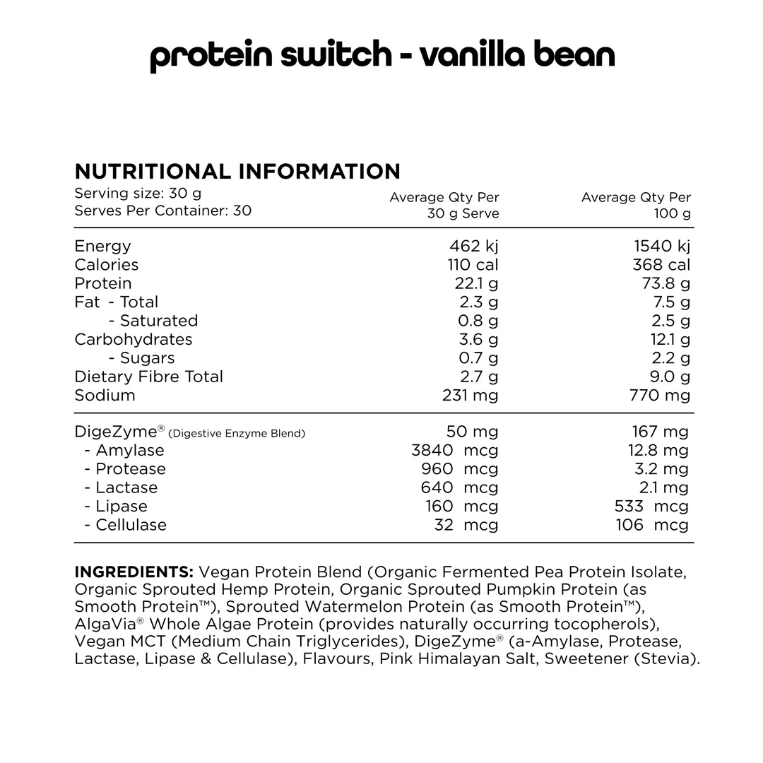 Vegan Protein By Switch Nutrition
