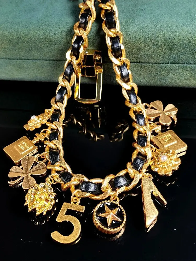 Vintage High End Necklace Bracelet and Brooch Sets Jewelry Gift For Women