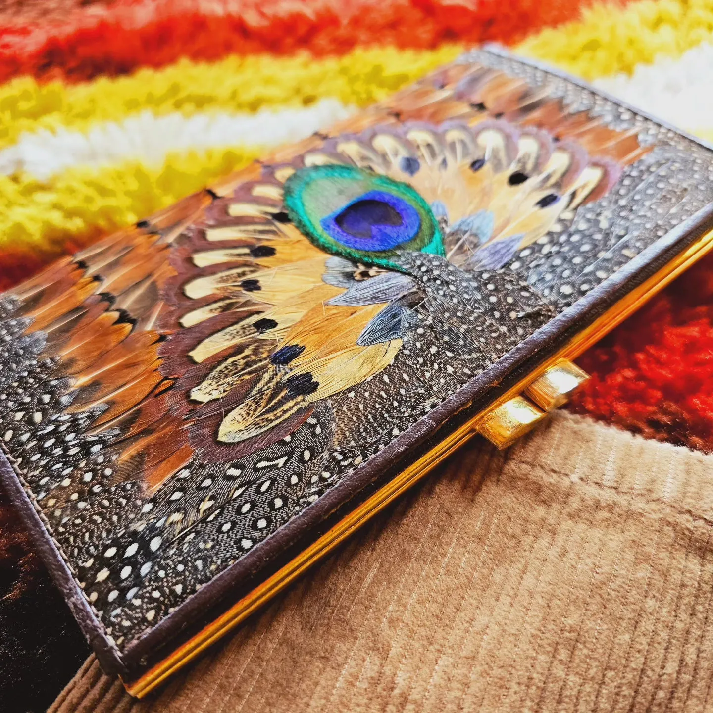 Vintage Peacock Clutch Wallet