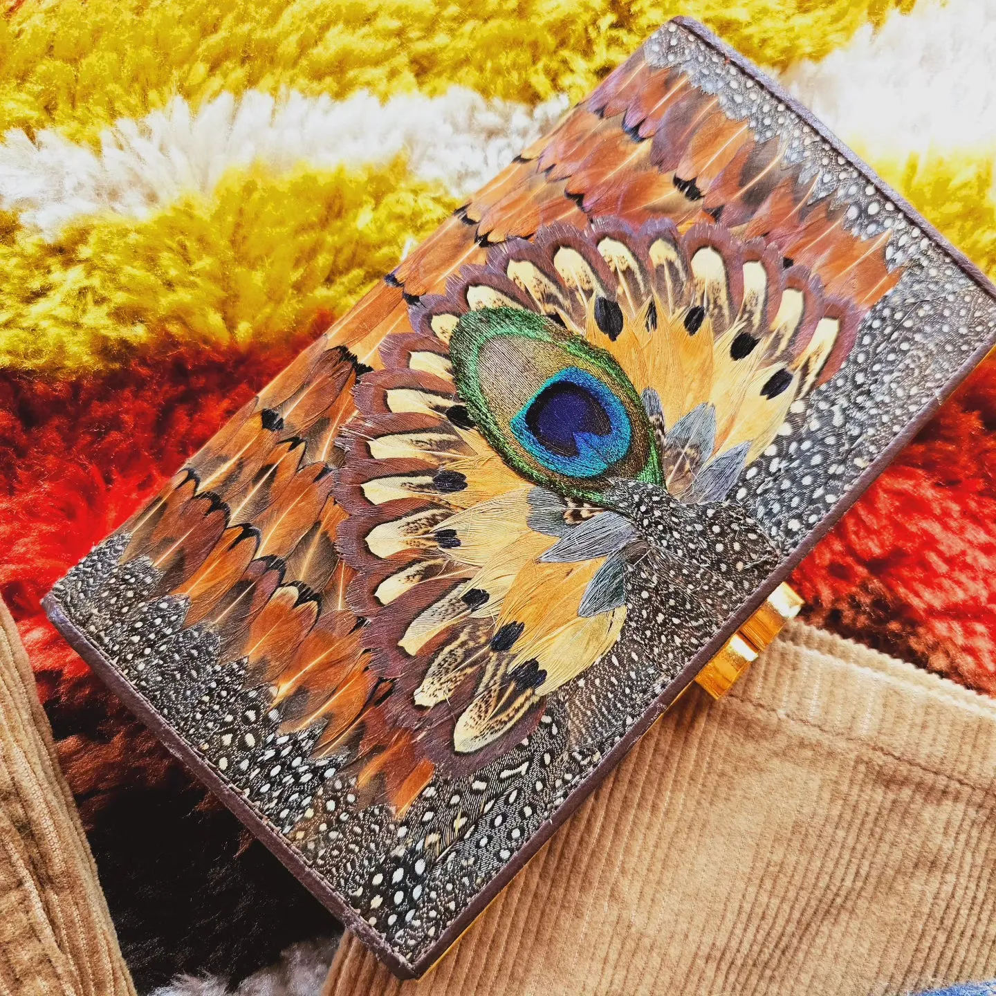 Vintage Peacock Clutch Wallet