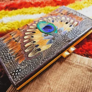 Vintage Peacock Clutch Wallet