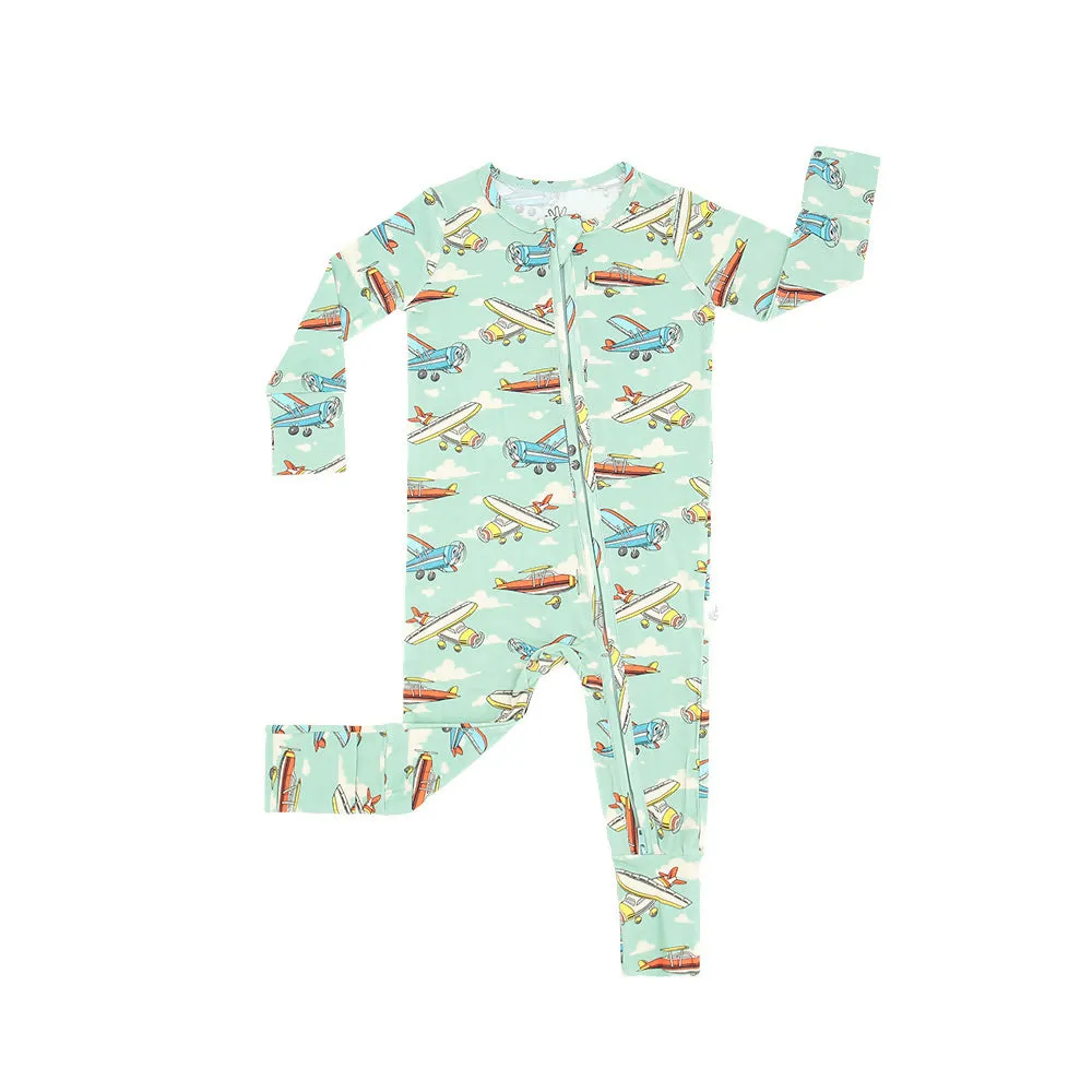 Vintage Planes Bamboo Pajamas