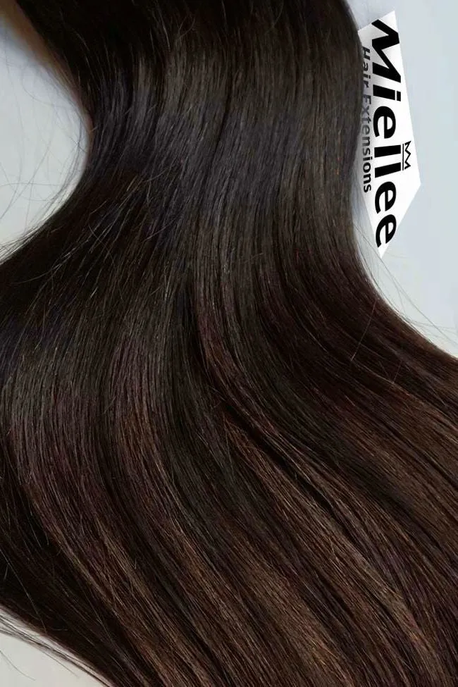 Virgin Brown 8 Piece Clip Ins - Wavy Hair