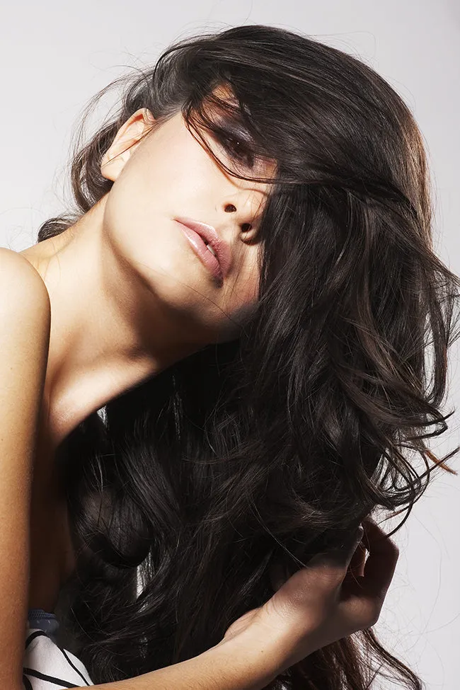 Virgin Brown 8 Piece Clip Ins - Wavy Hair