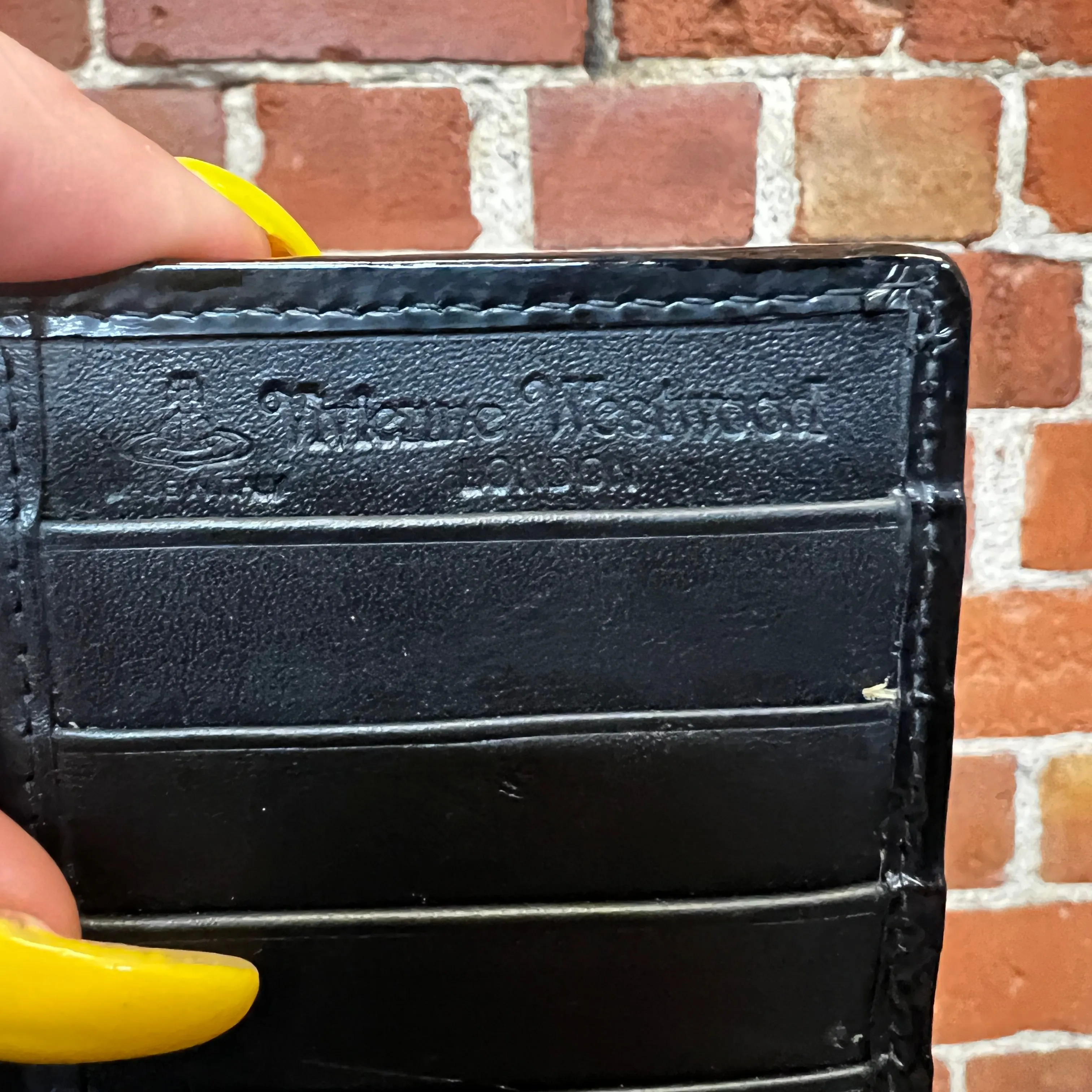 VIVIENNE WESTWOOD patent leather wallet