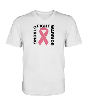 Warrior Fights Cancer V-Neck T-Shirt