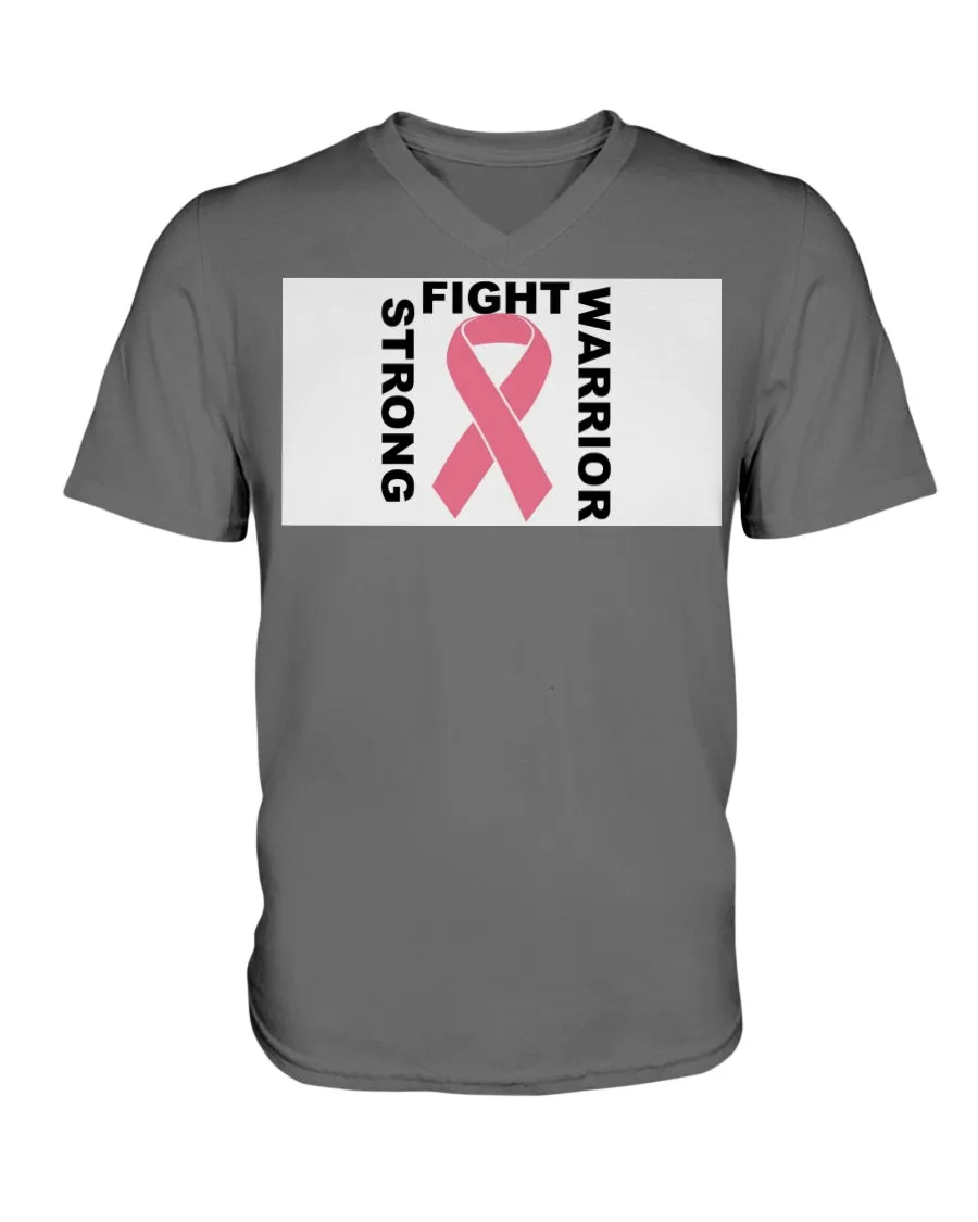 Warrior Fights Cancer V-Neck T-Shirt