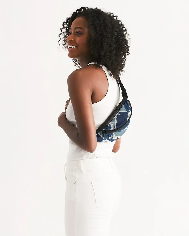 Waves Pattern Crossbody Sling Bag