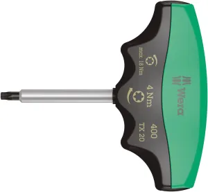 Wera 05005090001 400 TX Torque-indicator, TX 20 x 4.0 Nm
