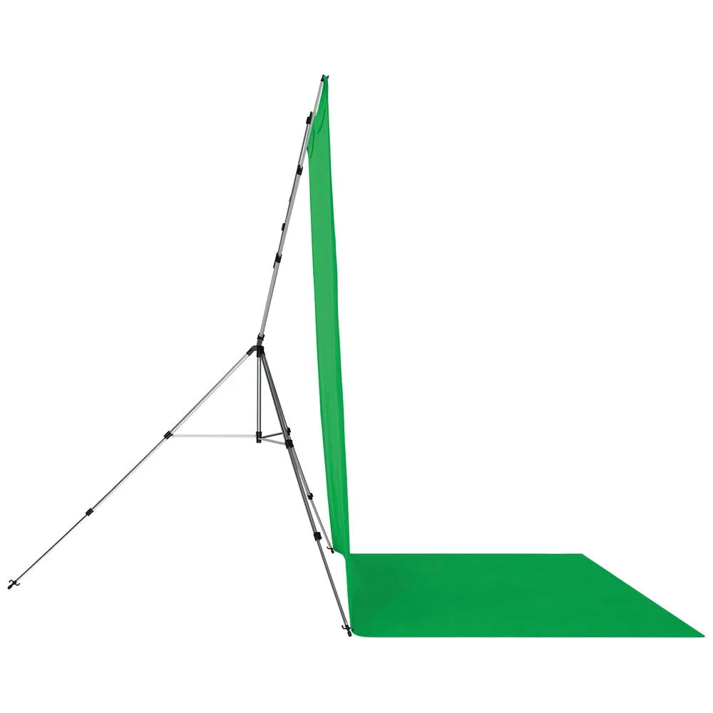 Westcott X-Drop Pro Water-Resistant Backdrop Sweep Kit | Chroma-Key Green, 8 x 13'