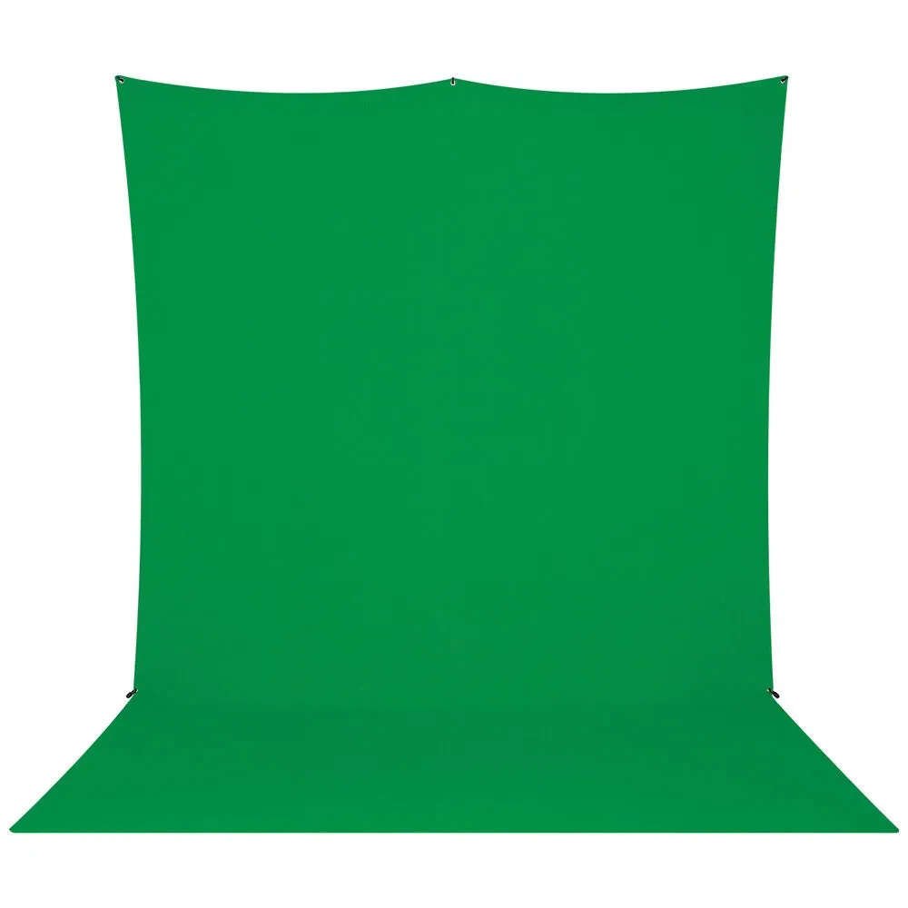 Westcott X-Drop Pro Water-Resistant Backdrop Sweep Kit | Chroma-Key Green, 8 x 13'