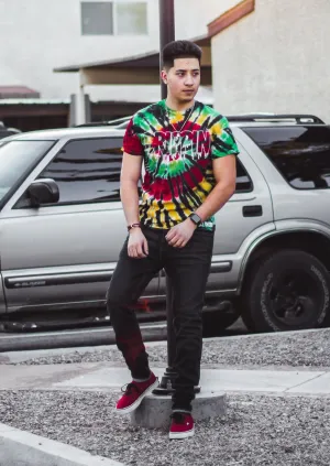 White Drippin Outline | Rasta Tee