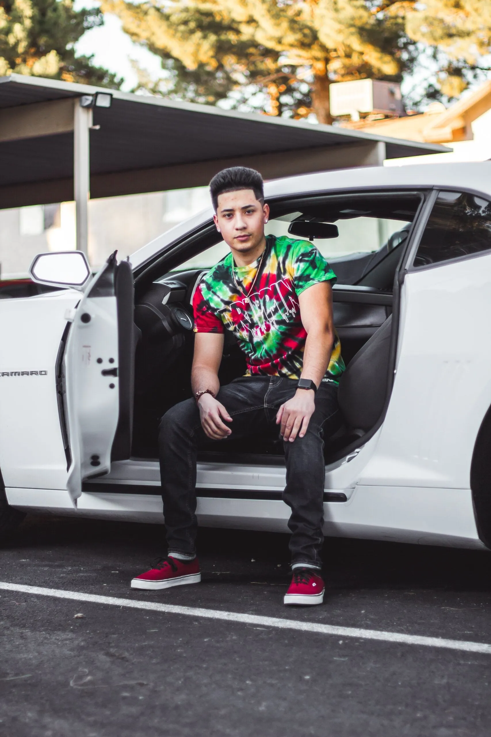 White Drippin Outline | Rasta Tee