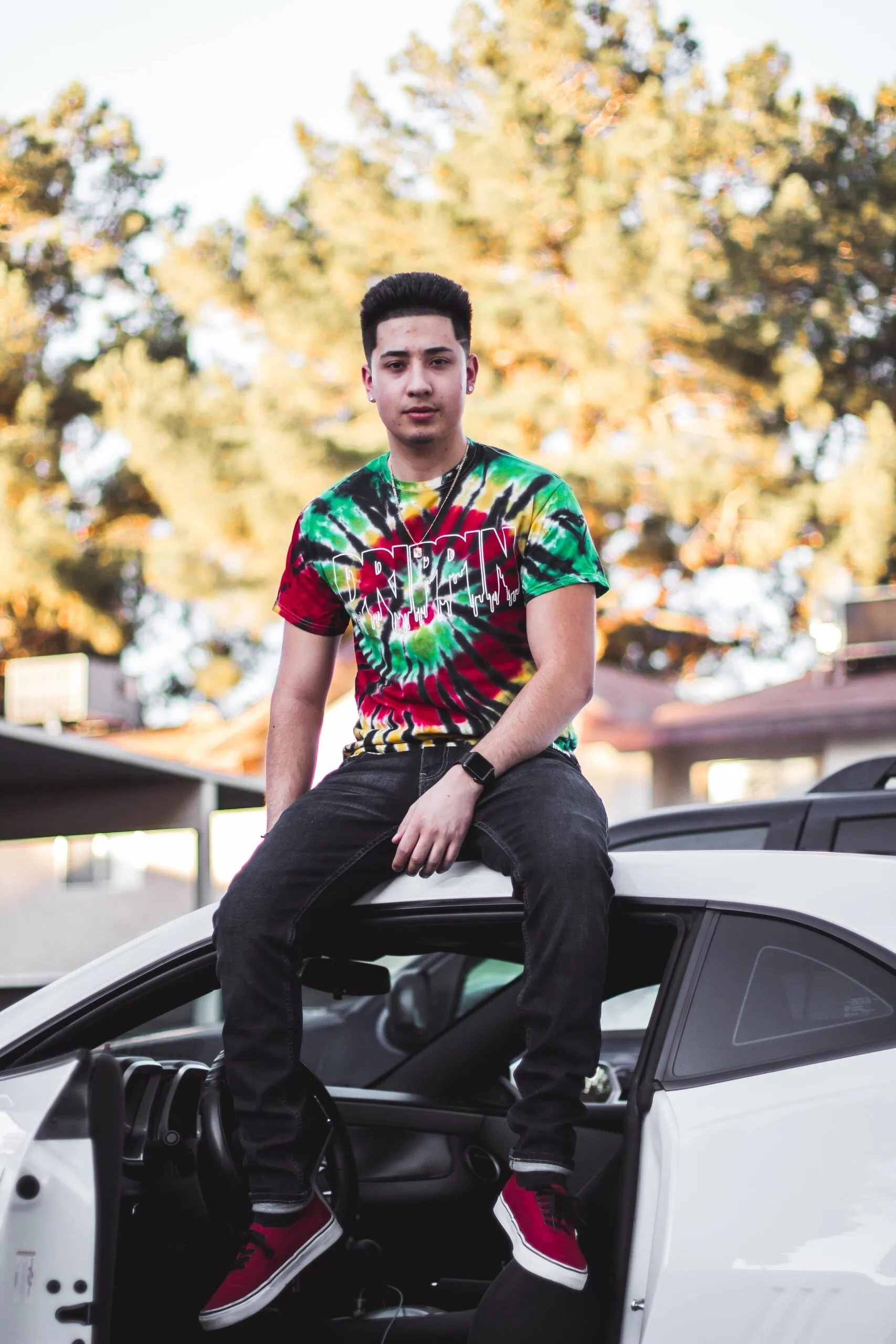 White Drippin Outline | Rasta Tee
