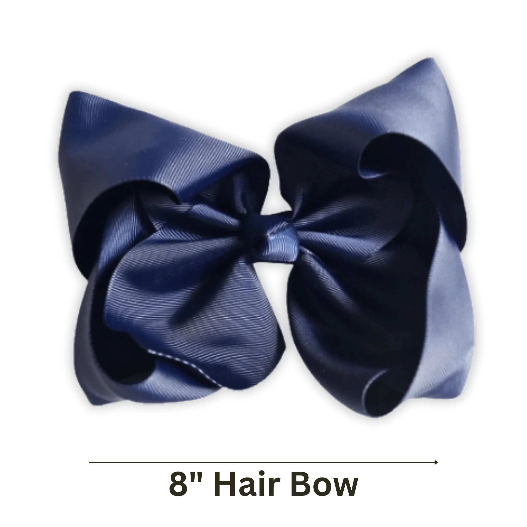White Grosgrain Ribbon Hair Bow