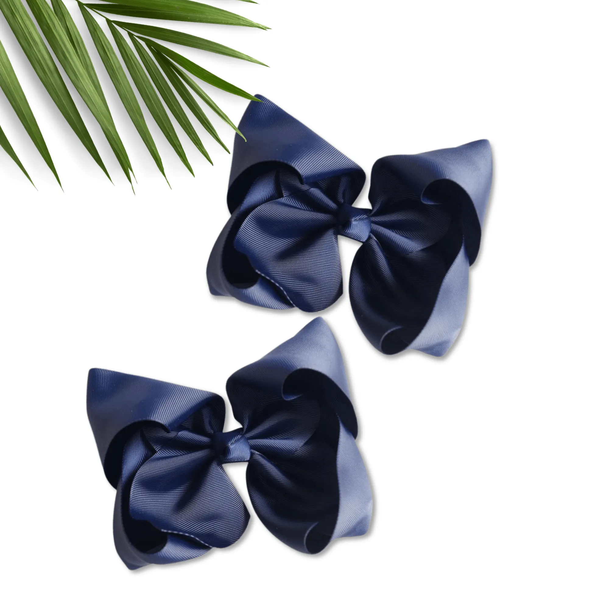 White Grosgrain Ribbon Hair Bow