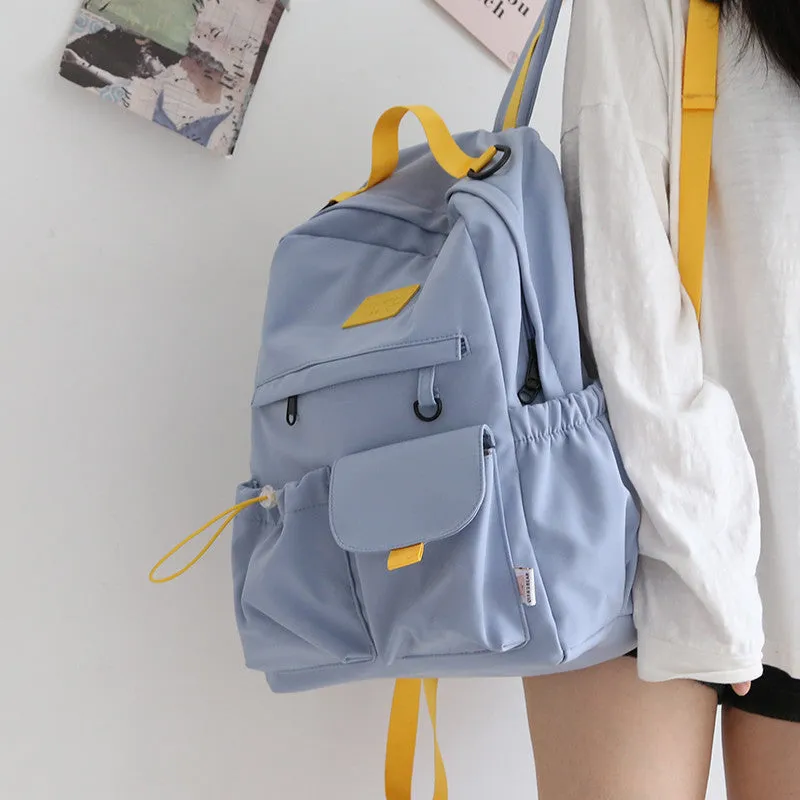 WHITE/BLUE/PINK/BLACK LARGE CAPACITY BACKPACK UB3123