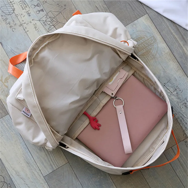 WHITE/BLUE/PINK/BLACK LARGE CAPACITY BACKPACK UB3123
