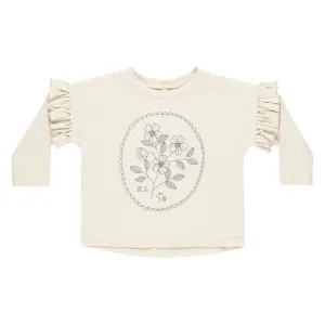 Wildflower Ruffle Long Sleeve Tee