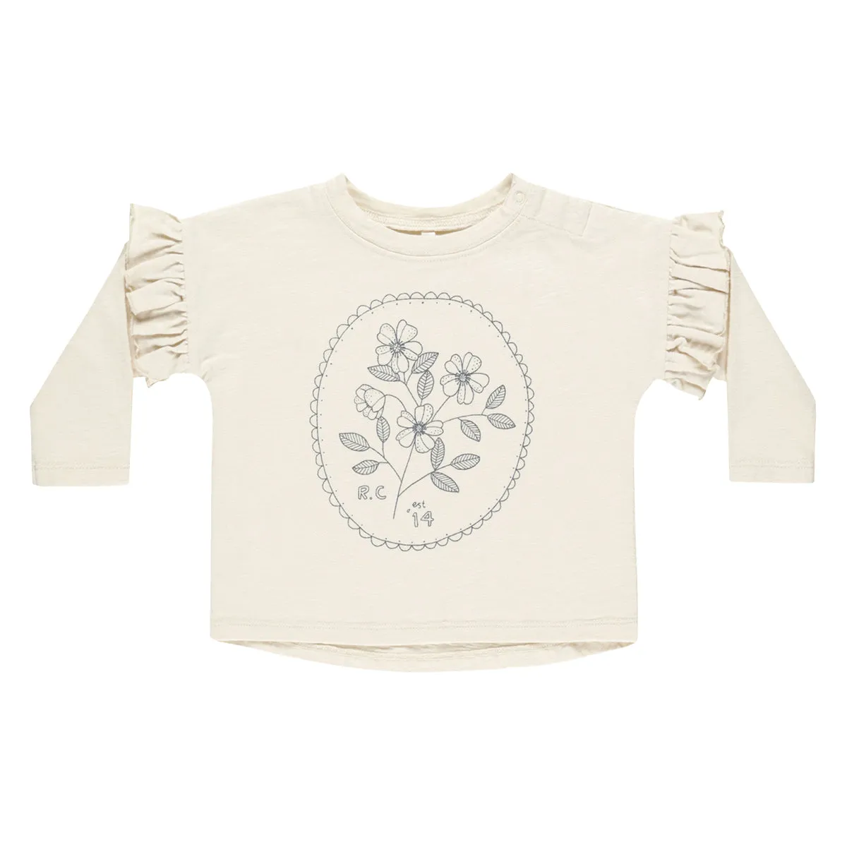 Wildflower Ruffle Long Sleeve Tee