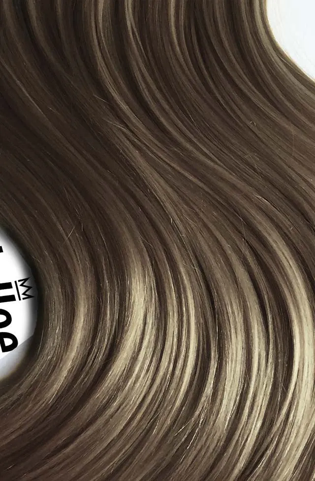 Willow Brown 8 Piece Clip Ins - Straight Hair
