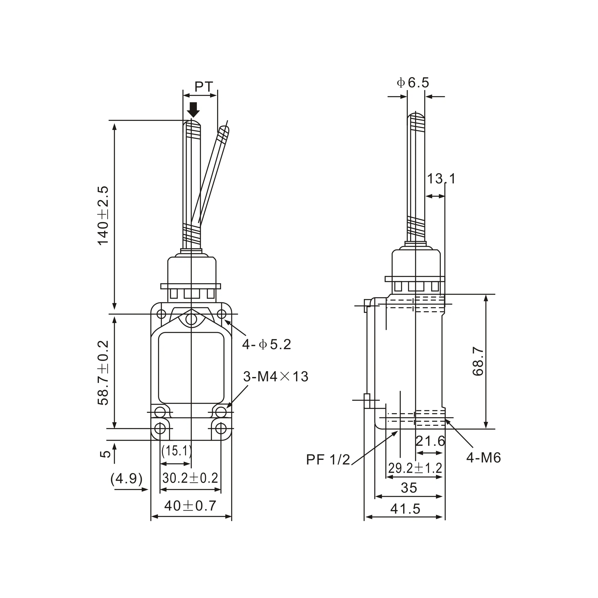 WLNJ Stainless Steel Spring Limit Switch