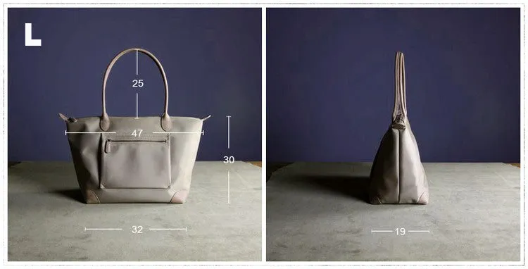 Womens Light Pink Nylon Shoulder Tote Small Pink Nylon Handbag Purse for Ladies