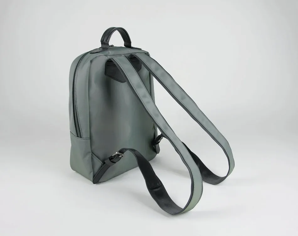 Womens Nylon Backpack Bag Green Best Satchel Backpack Nylon School Rucksack for Ladies