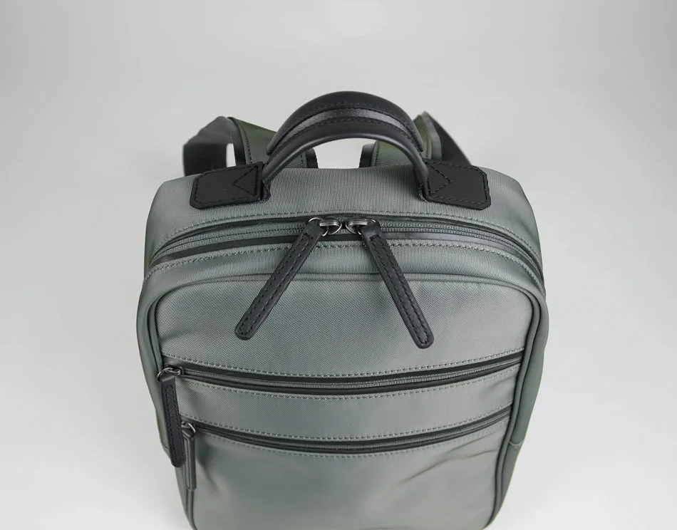 Womens Nylon Backpack Bag Green Best Satchel Backpack Nylon School Rucksack for Ladies