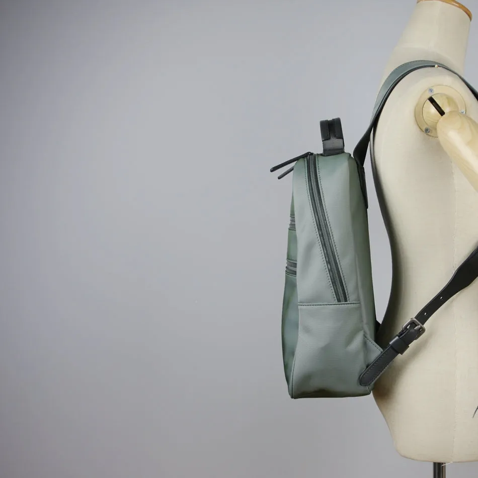 Womens Nylon Backpack Bag Green Best Satchel Backpack Nylon School Rucksack for Ladies