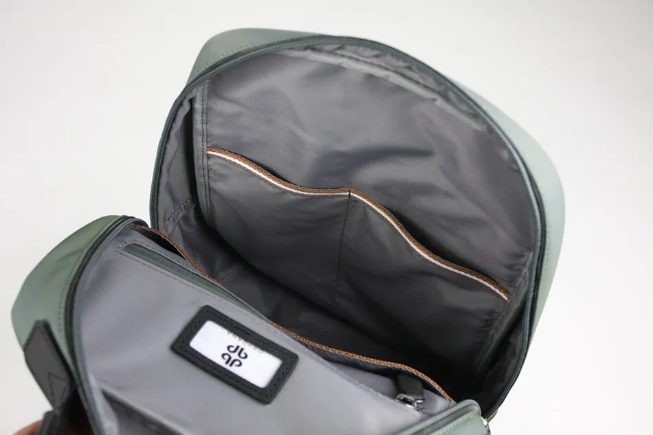 Womens Nylon Backpack Bag Green Best Satchel Backpack Nylon School Rucksack for Ladies
