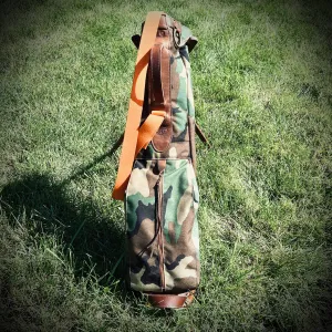 Woodland Camo/English Tan Cordura Sunday Golf Bag