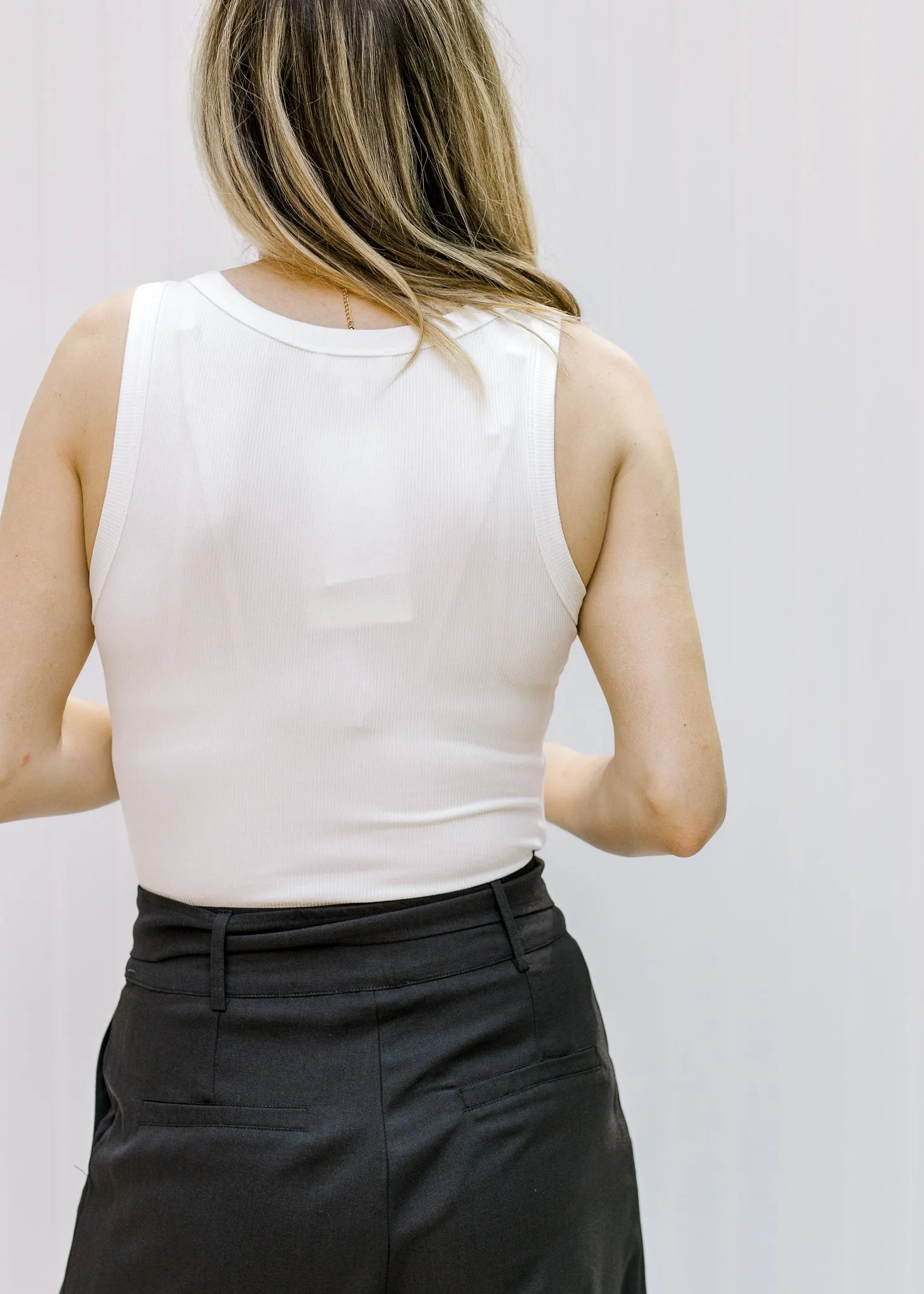 X Ivory Ribbed Bodysuit