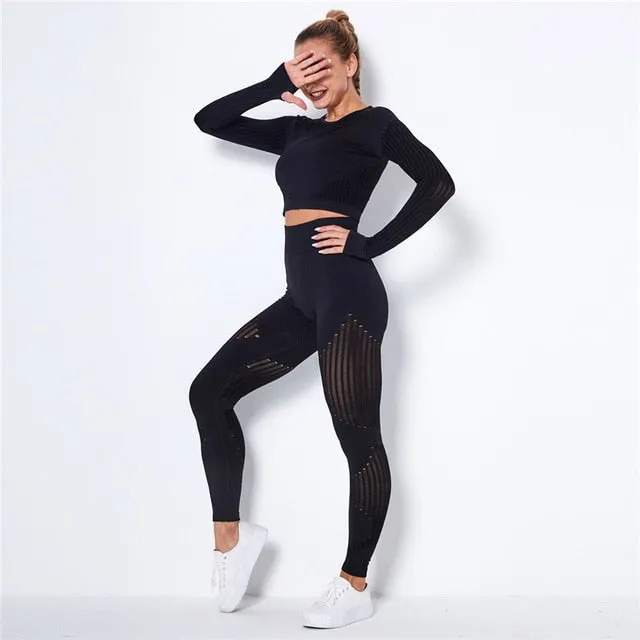 Yoga Set Sport Outfits Women Gym suit