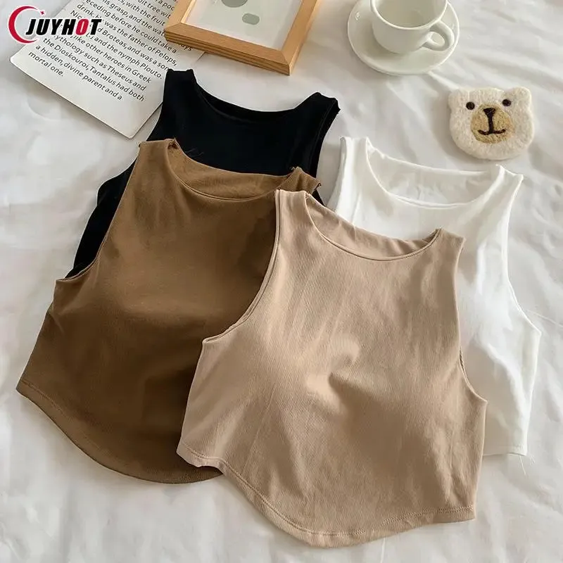 Yoga Top For Women Loose Fit Workout Crop Tops Tank Gym Wear Fitness Sleeveless Cami Sport Shirts Running Vest Built In Bra