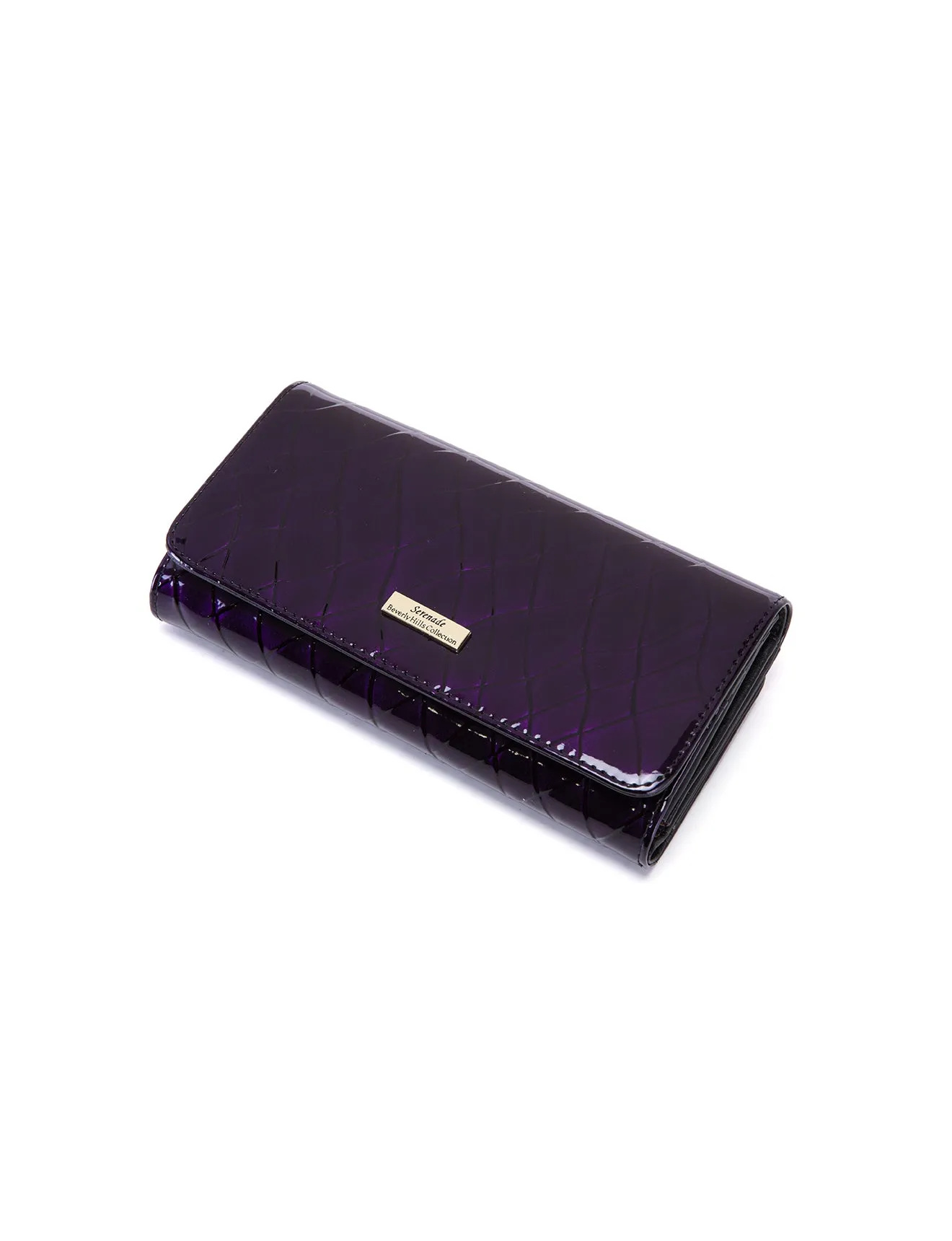 YOLANDA LARGE  PATENT LEATHER WALLET WITH RFID- WSF2701- NEW IN