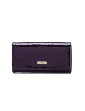 YOLANDA LARGE  PATENT LEATHER WALLET WITH RFID- WSF2701- NEW IN