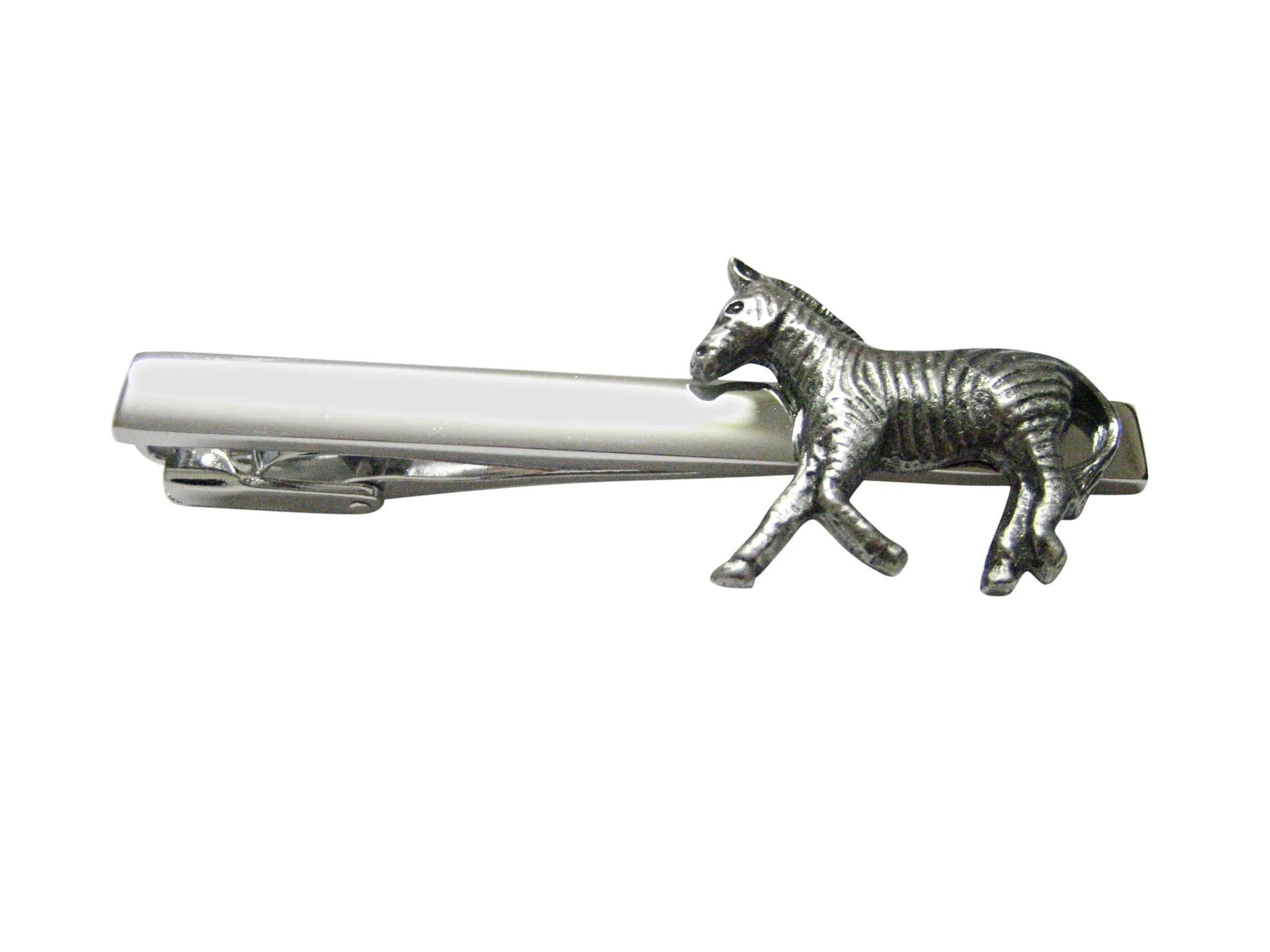 Zebra Square Tie Clip