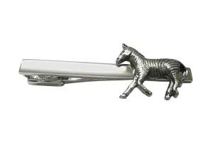 Zebra Square Tie Clip